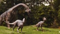 Dinosaurs in the forest Royalty Free Stock Photo