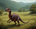 Dinosaurs in nature Royalty Free Stock Photo