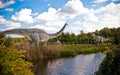 Dinosaurs Park in Leba Poland Royalty Free Stock Photo