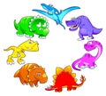 Dinosaurs rainbow.