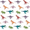 Dinosaurs Seamless Pattern Royalty Free Stock Photo