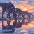 Dinosaurs\' Twilight Gathering