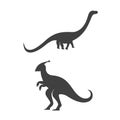 Dinosaurus icon Template vector illustration