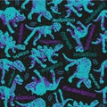 Dinosaurus seamless pattern for urban boys design