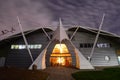 Dinosaur Isle Museum at Night