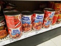 Dinty Moore beef stew cans at store