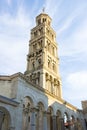 Diocletian palace ruins and cathedral bell tower, Split Royalty Free Stock Photo