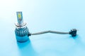 Diod electric light bulbs for repair car lamps. Modern automotive lamps with wires and connecting elements