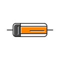 diode electronic component color icon vector illustration Royalty Free Stock Photo