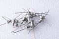 Diodes, electronic components, on a white background. Royalty Free Stock Photo