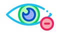 Diopter Myopia Eye Vision Icon Animation