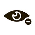 Diopter Myopia Eye Vision Icon Vector