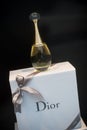 Dior Bottle of perfume in a luxury perfumery showroom