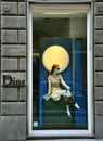 Dior luxury fashion shop in Italy