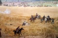 Diorama painting of the Battlefield in Gettysburg Pennsylvania USA