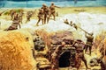 The diorama by Peter Corlett which depicted the difficult conditions endured by the Australian soldiers who fought on the Western.