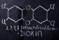 Dioxin, the most toxic environment pollutant Royalty Free Stock Photo