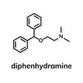 Diphenhydramine chemical formula