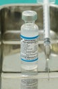 Diphtheria/pertussis/tetanus vaccine Royalty Free Stock Photo