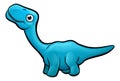 Diplodocus Dinosaur Cartoon Character