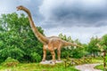 Diplodocus dinosaur inside a dino park in southern Italy