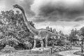 Diplodocus dinosaur inside a dino park in southern Italy