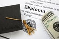 Diploma and cash