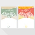 Diploma and Certificate design template