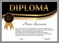 Diploma or certificate. Reward. Winning the competition. Award