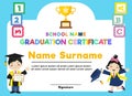 Diploma Certificate Template Royalty Free Stock Photo