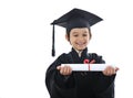 Diploma graduating little student kid, Royalty Free Stock Photo