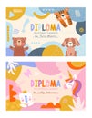 Diploma templates for boys and girls