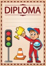 Diploma topic image 5 Royalty Free Stock Photo