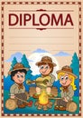 Diploma topic image 1 Royalty Free Stock Photo