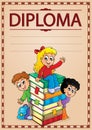 Diploma topic image 7 Royalty Free Stock Photo