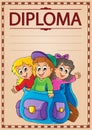 Diploma topic image 8 Royalty Free Stock Photo