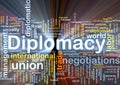 Diplomacy background concept glowing Royalty Free Stock Photo