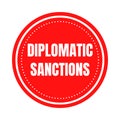 Diplomatic sanctions symbol icon