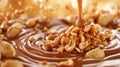 Dipping peanut brittle into rich chocolate for irresistible sweetness and texture contrast