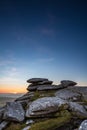 Dipping Sun, The Cheesewring, Bodmin Moor, Cornwall