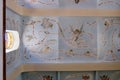 Ceiling of Deir Rafat or Shrine of Our Lady Queen of Palestine - Catholic monastery Royalty Free Stock Photo