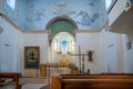 Interiors of Deir Rafat or Shrine of Our Lady Queen of Palestine - Catholic monastery in central Israel Royalty Free Stock Photo