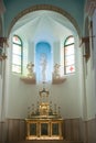 Interiors of Deir Rafat or Shrine of Our Lady Queen of Palestine - Catholic monastery in central Israel Royalty Free Stock Photo