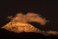 Diran peak at sunset in Gilgit Baltistan Pakistan Royalty Free Stock Photo