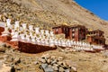 Dirapuk Monastery near the northern face of Mount Kailash Royalty Free Stock Photo