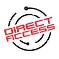 Direct Access rubber stamp Royalty Free Stock Photo