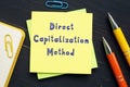 Direct Capitalization Method inscription on the page