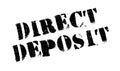 Direct Deposit rubber stamp