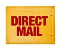 Direct mail postal envelope on white background Royalty Free Stock Photo