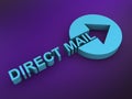 direct mail word on purple